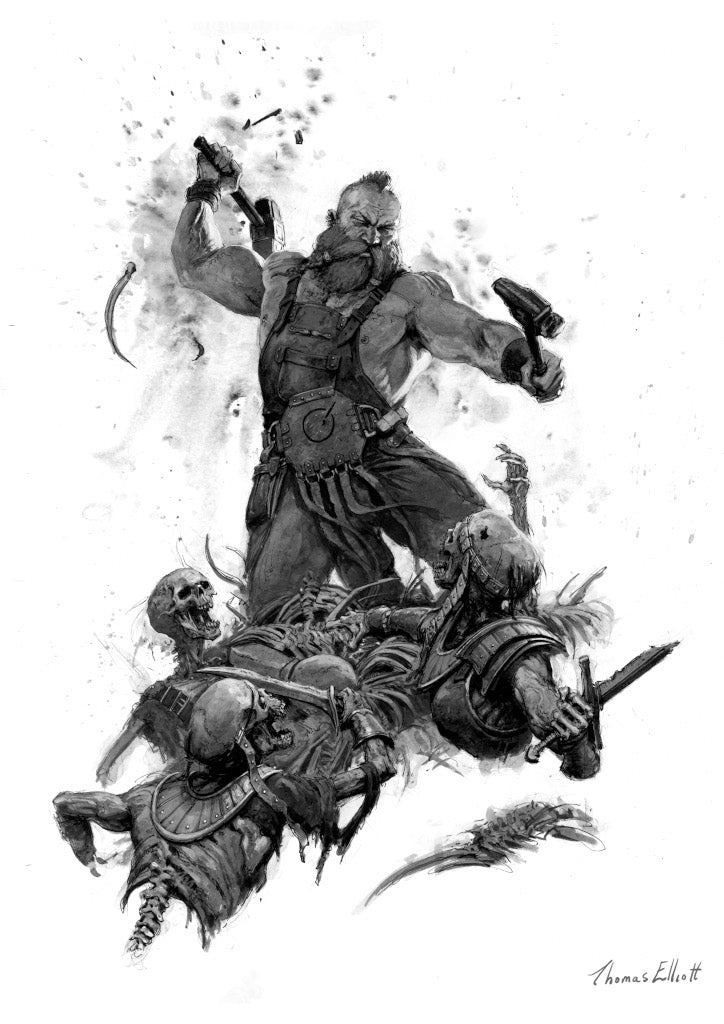 'Range McBrush Art Print by Thomas Elliott