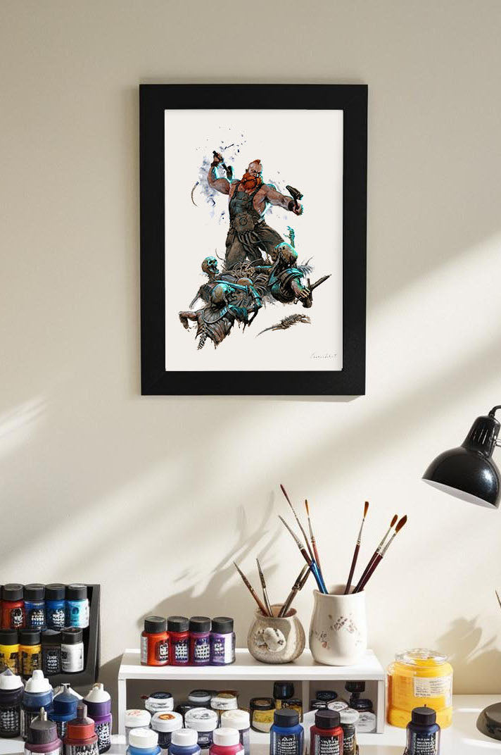 'Range McBrush Art Print by Thomas Elliott